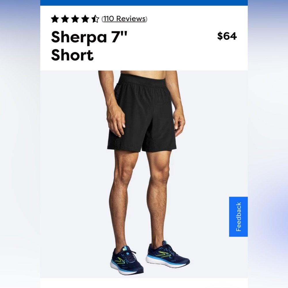 Men’s BROOKS Sherpa 7" Shorts - XS